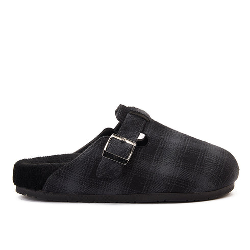 Snuggs Clogs Black x Grey Checkered